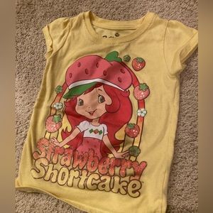 Glittery strawberry shortcake tee!